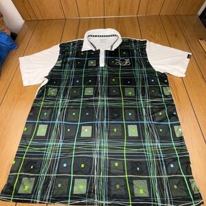 Tattoo Golf The Revolver Series Performance Polo Shirt 2XL Skull Graphic